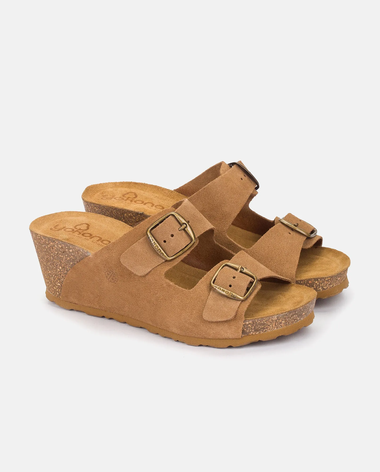 Sandalia de cuña Canela 207tjx marron