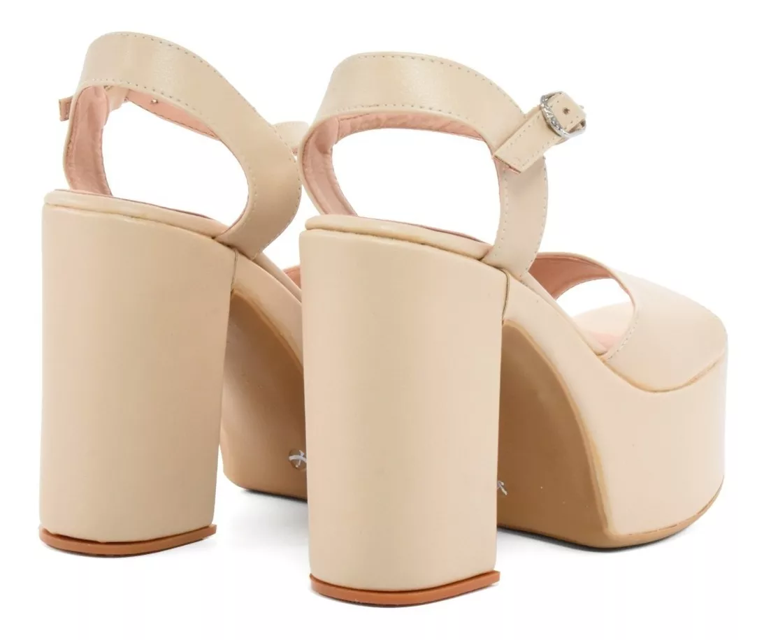 Sandalia Elegante Mujer Fiesta Plataforma Comoda Lorena 1007
