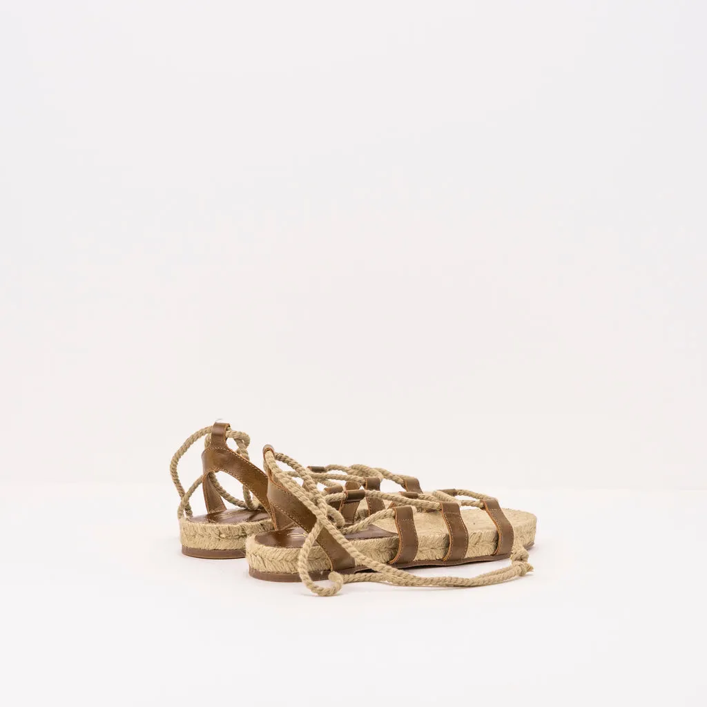 SANDALIA  SEIALE  FRETE MARRON
