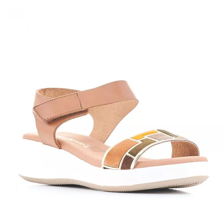 Sandalias cuña Redlove con dibujos geométricos