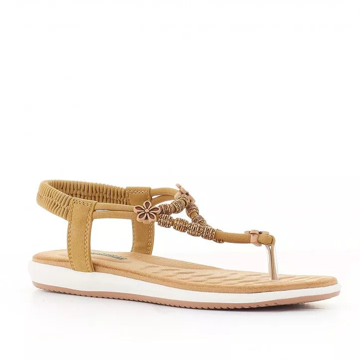 Sandalias planas Amarpies con piezas decorativas