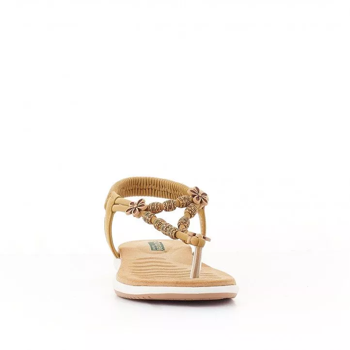 Sandalias planas Amarpies con piezas decorativas