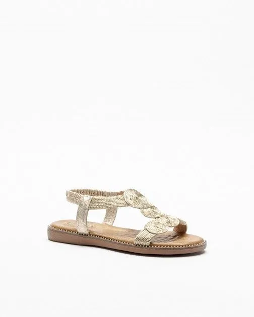 SANDALIAS PLANAS EXé ZF1982E2 DORADO