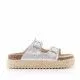 sandalias QUETS! plateadas con plataforma
