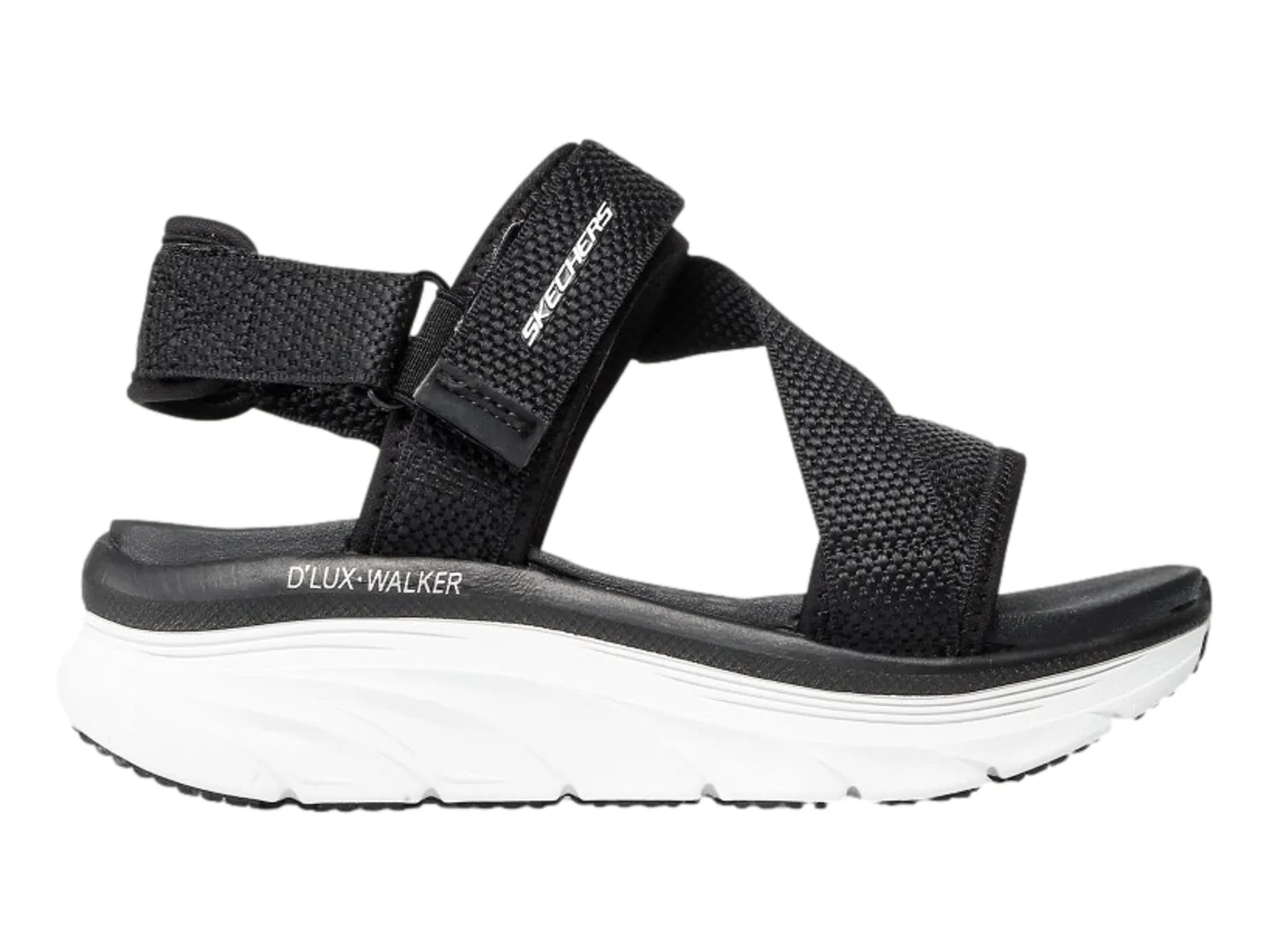 Sandalias Skechers Cali Negro Para Mujer