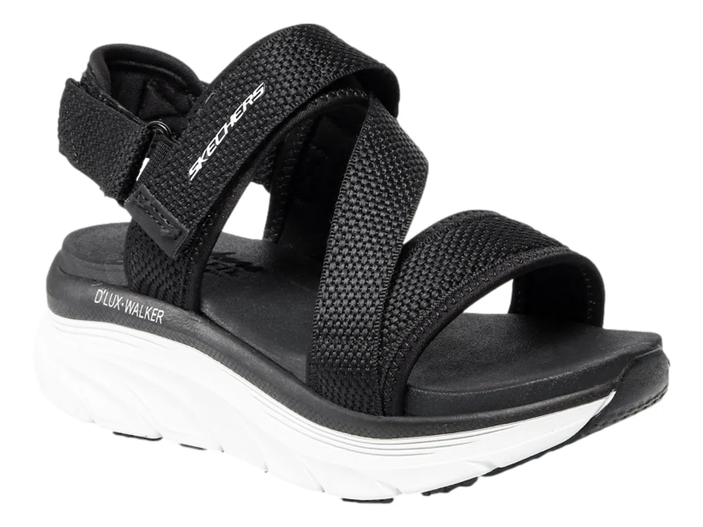 Sandalias Skechers Cali Negro Para Mujer