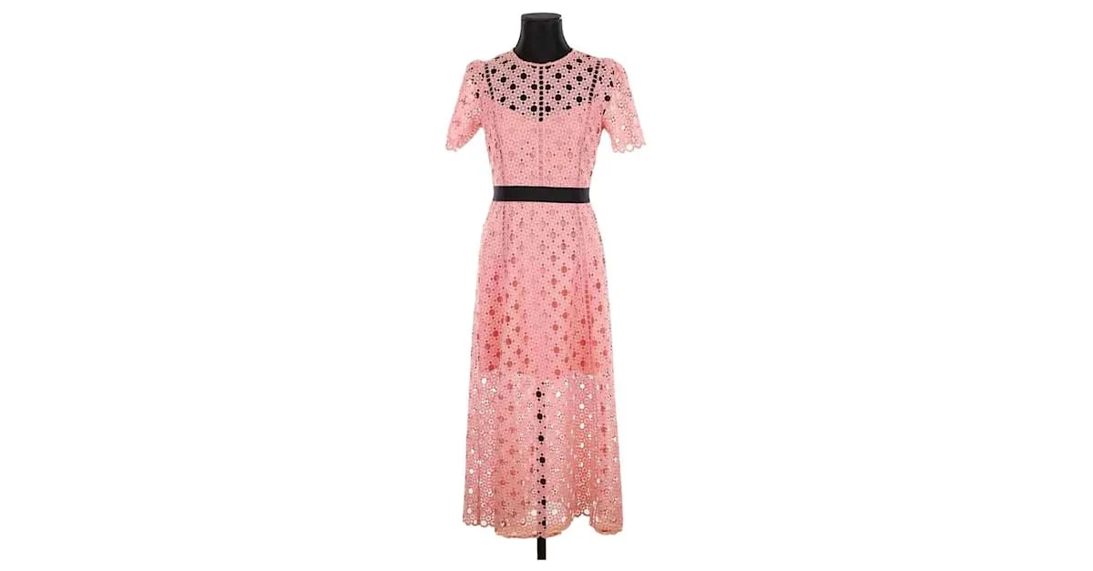 Sandro Vestido de encaje Rosa 