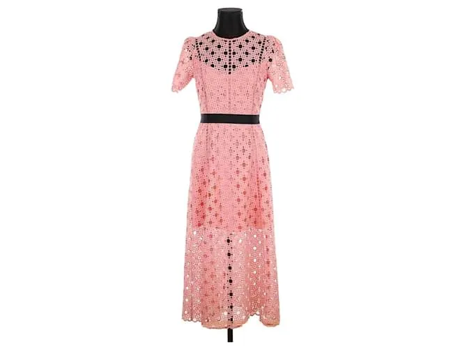 Sandro Vestido de encaje Rosa 