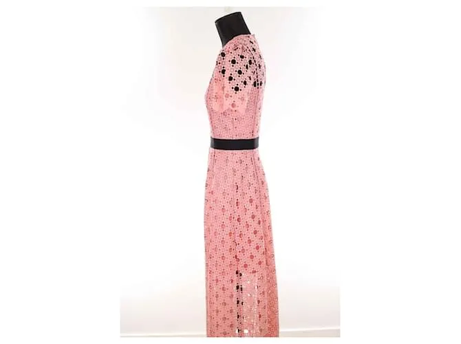 Sandro Vestido de encaje Rosa 