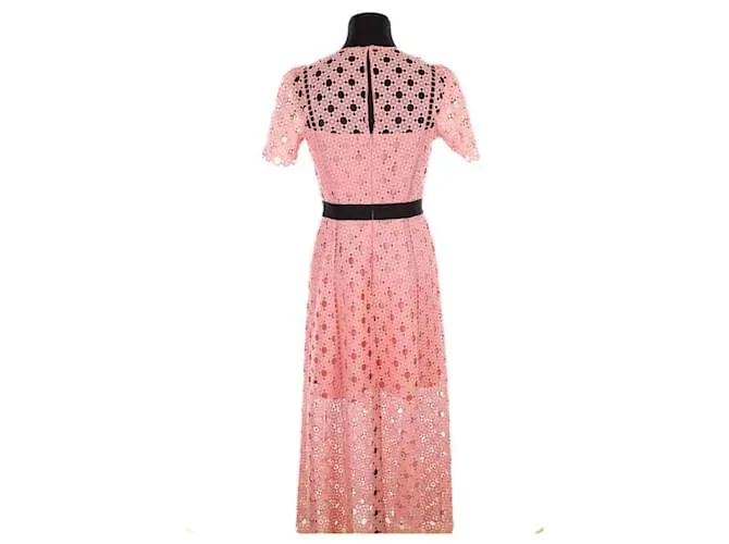 Sandro Vestido de encaje Rosa 