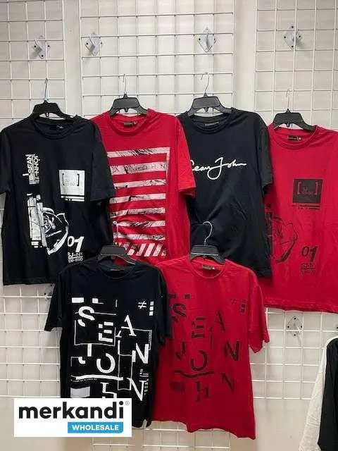SEAN JOHN CAMISETA DE MANGA CORTA PARA HOMBRE PAQUETE VARIADO  48 UNIDADES AL POR MAYOR