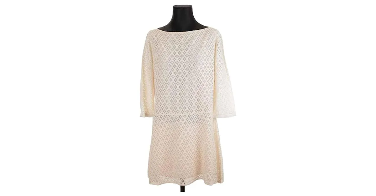 See by Chloé Vestido con encaje Blanco 