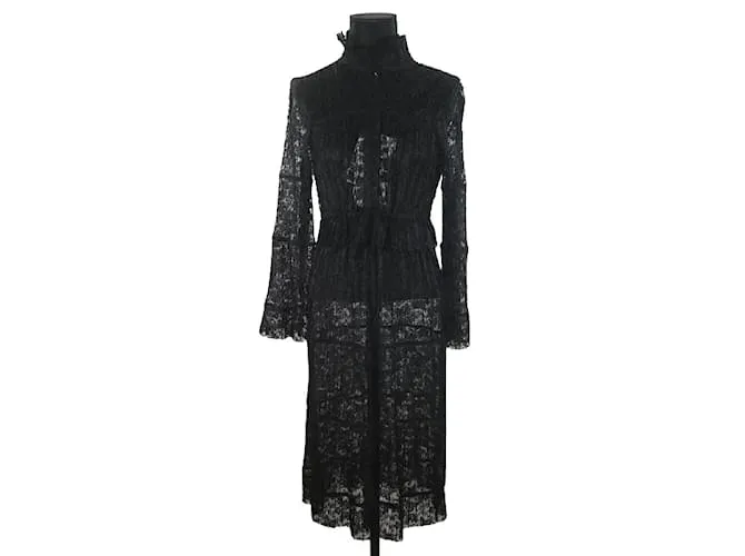 See by Chloé Vestido con encaje Negro 