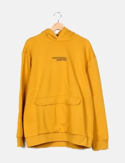 Selected Sudadera verde con capucha