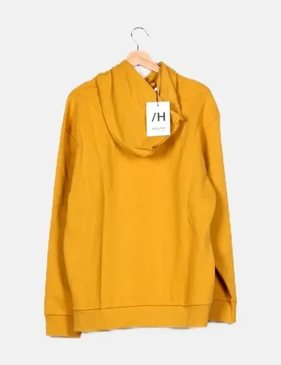 Selected Sudadera verde con capucha