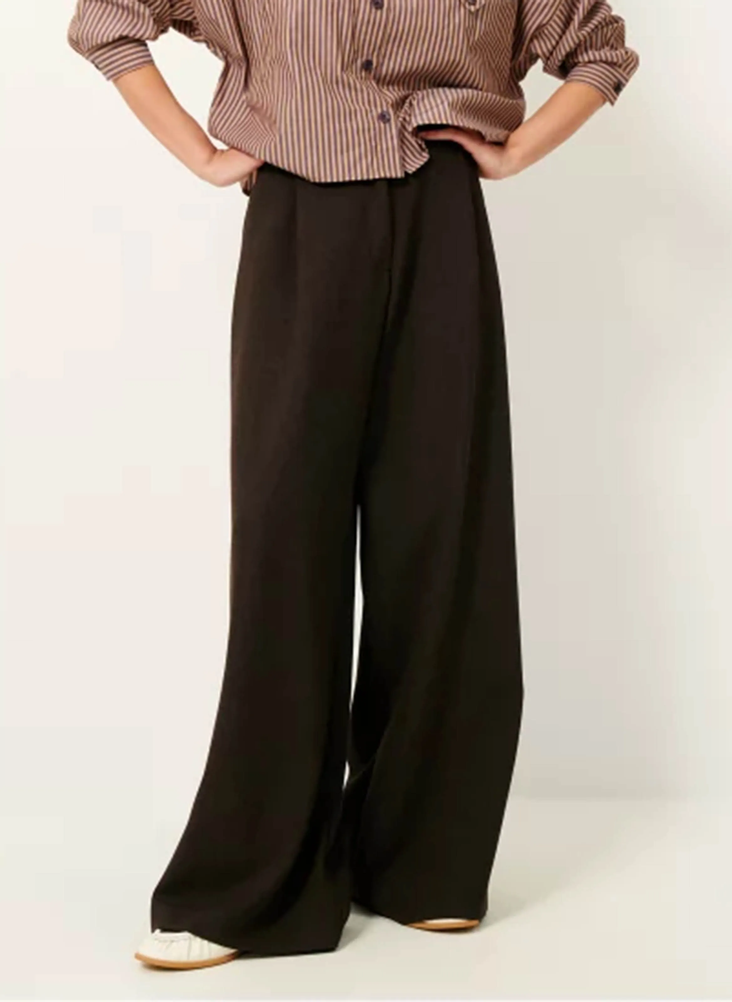 SESSUN PROVENCO  PANTALóN ANCHO EN MARRON