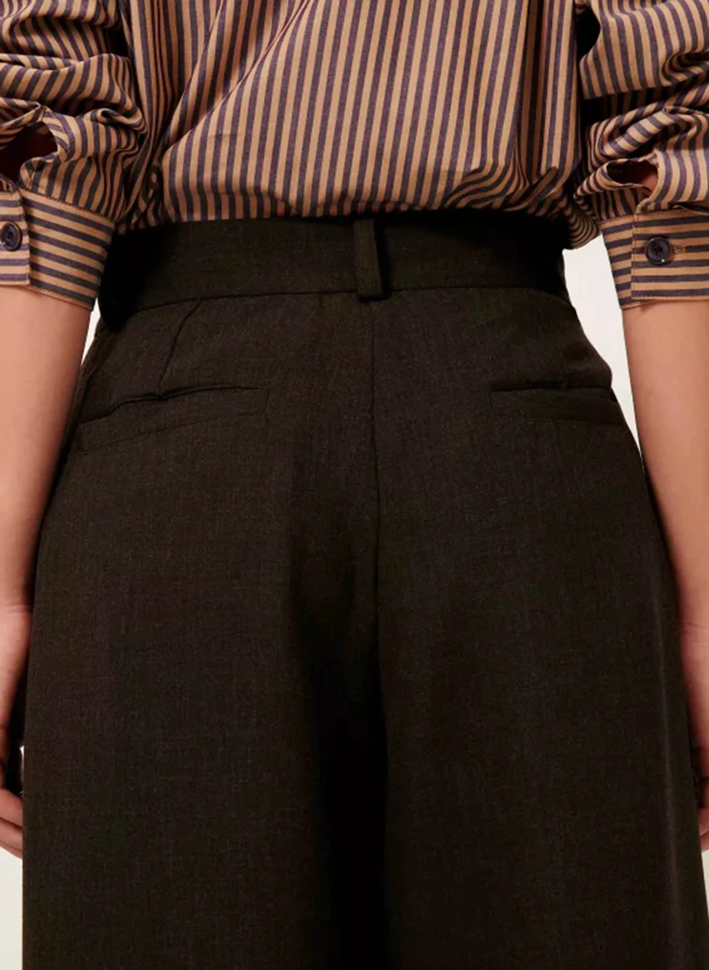 SESSUN PROVENCO  PANTALóN ANCHO EN MARRON