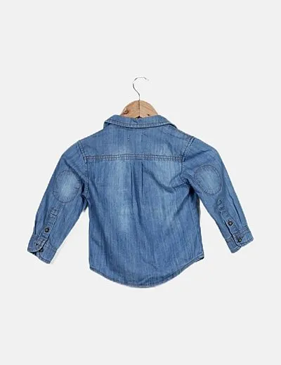 Sfera Camisa denim con bolsillos