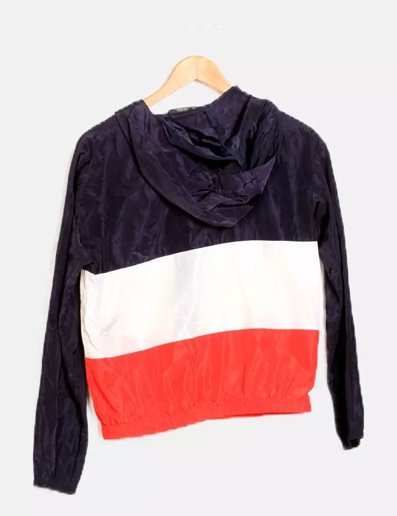 SHEIN Chaqueta tricolor impermable