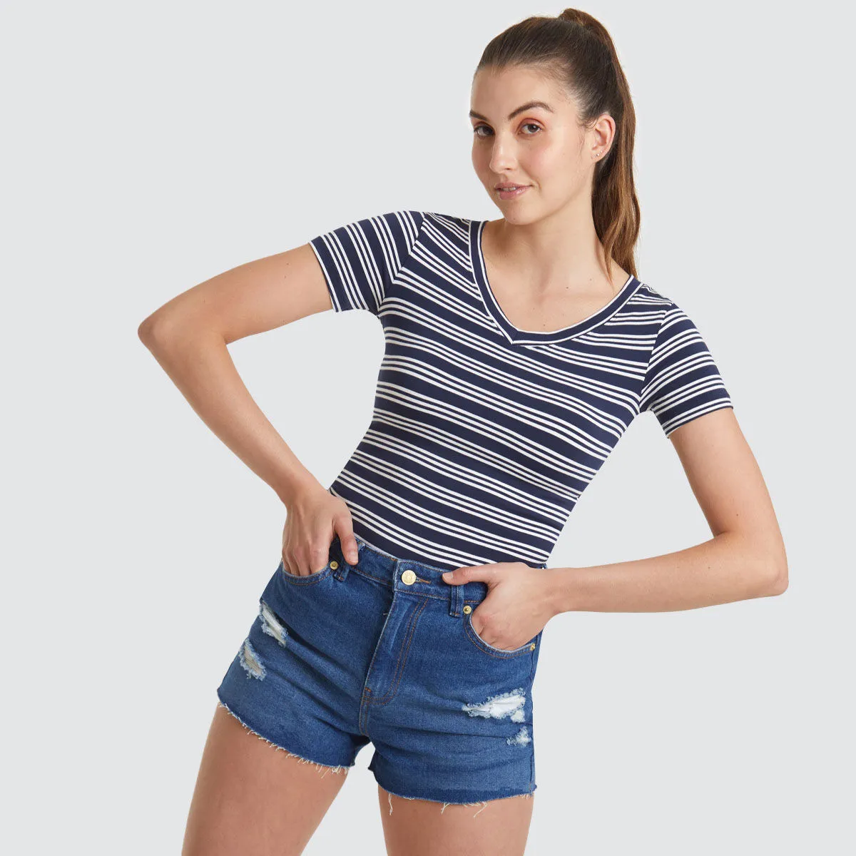 Short Mujer Jean Con Rotos