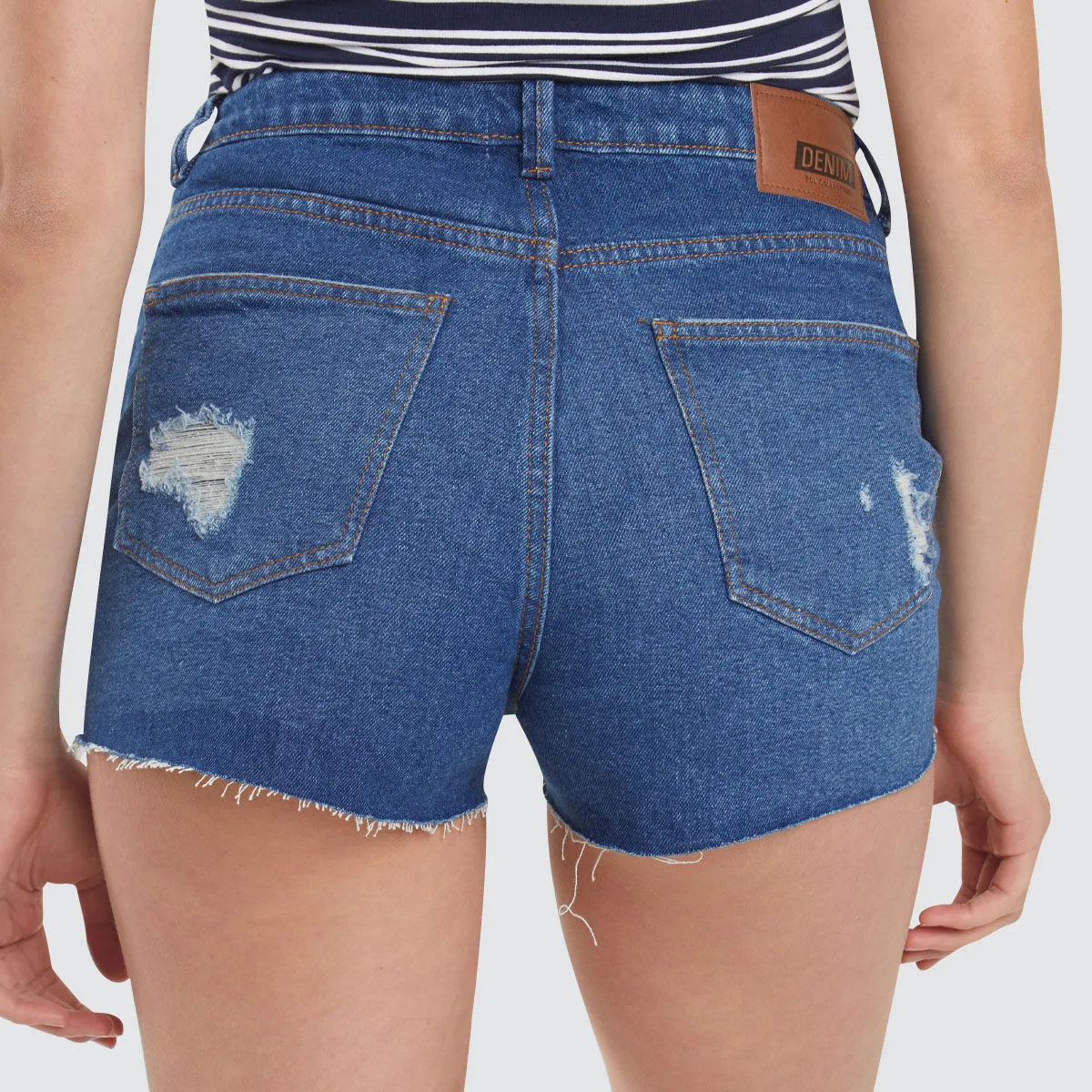 Short Mujer Jean Con Rotos