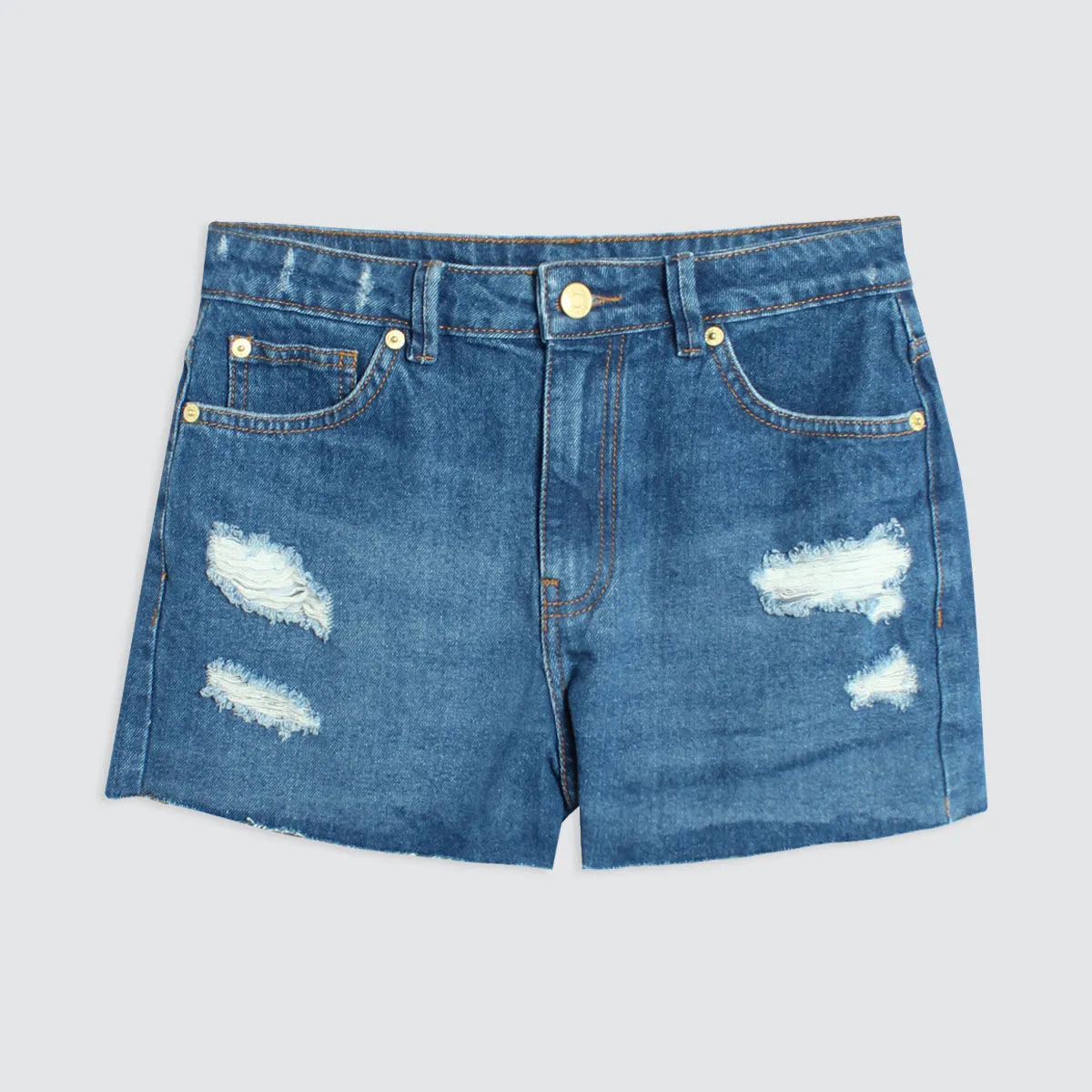 Short Mujer Jean Con Rotos