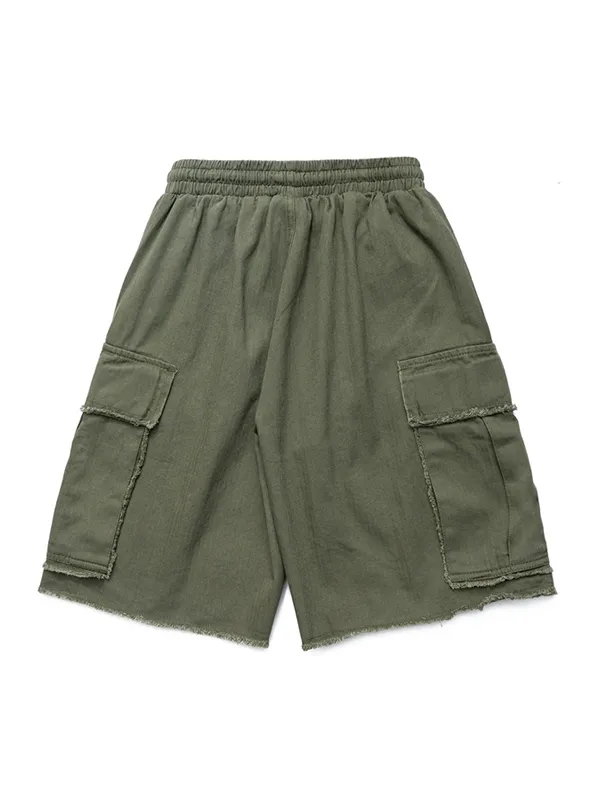 Shorts cargo con bolsillo callejero