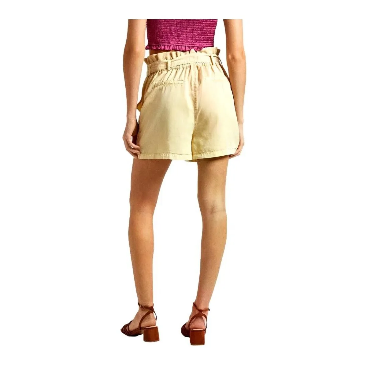 SHORTS PAPER BAG CON CINTURÓN  PL801102