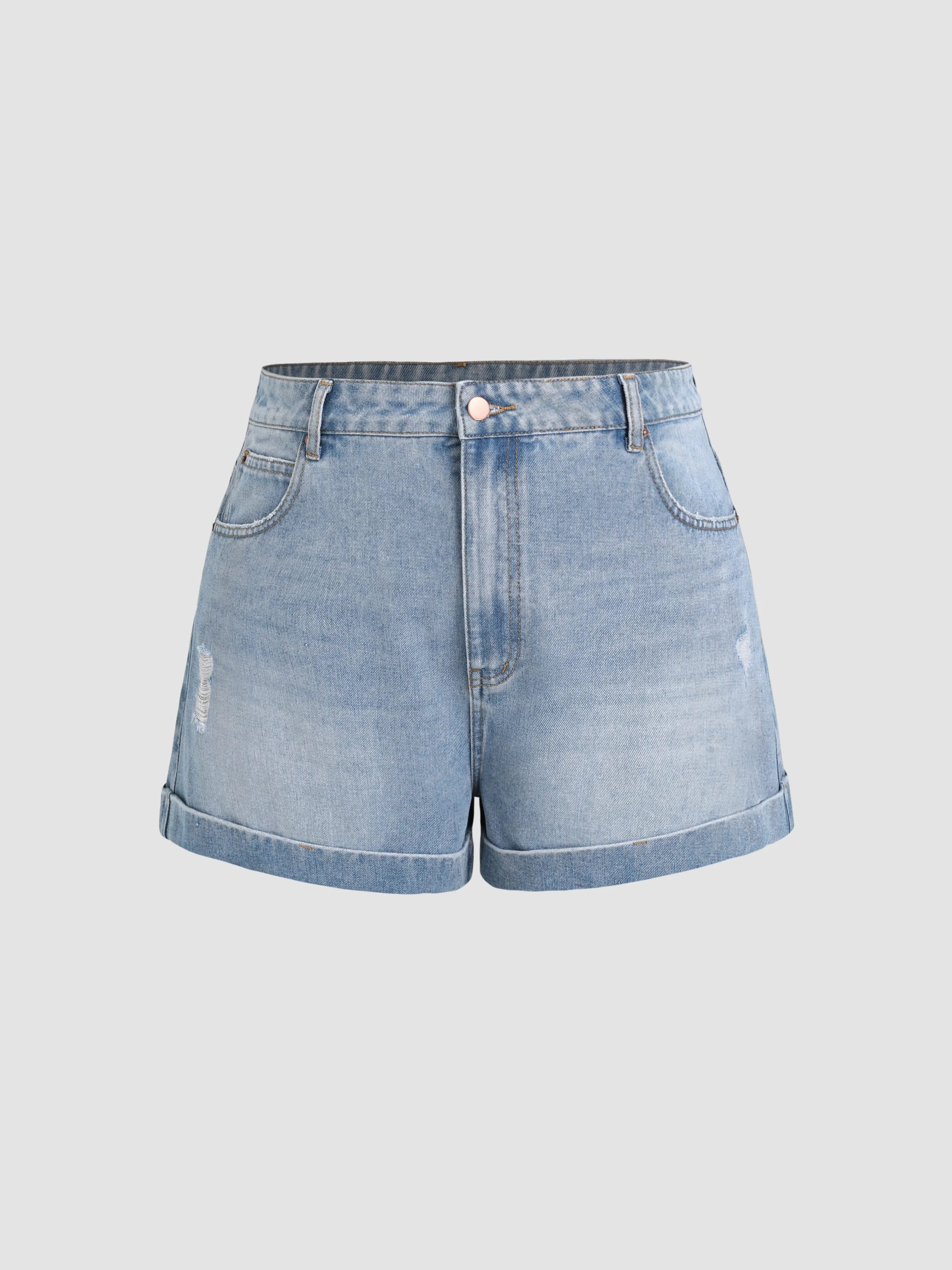 Shorts Vaqueros con Bolsillo Curvy