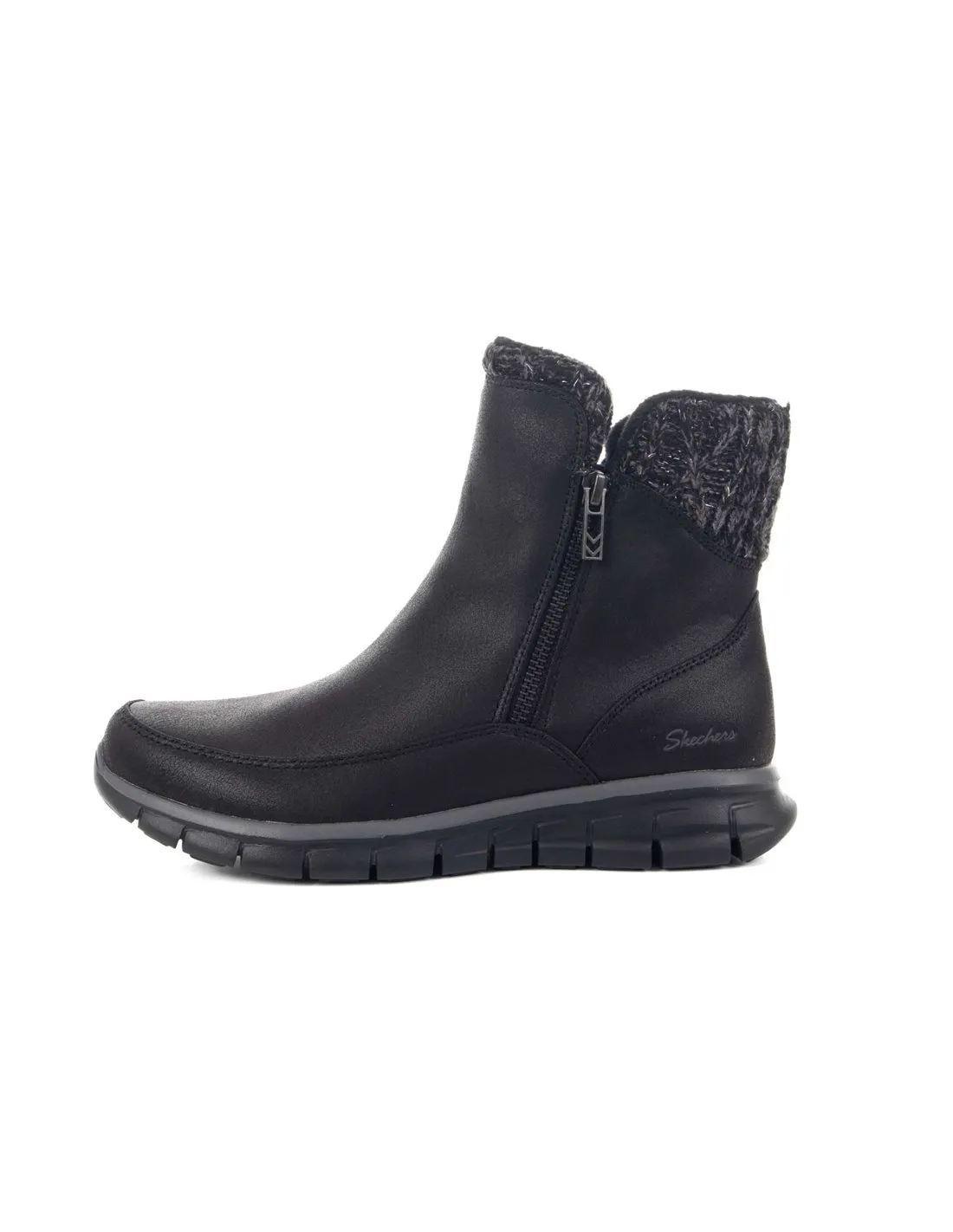 SKECHERS  BOTAS NEGRAS SYNERGY LOVELY COLLAB 167941 MUJER