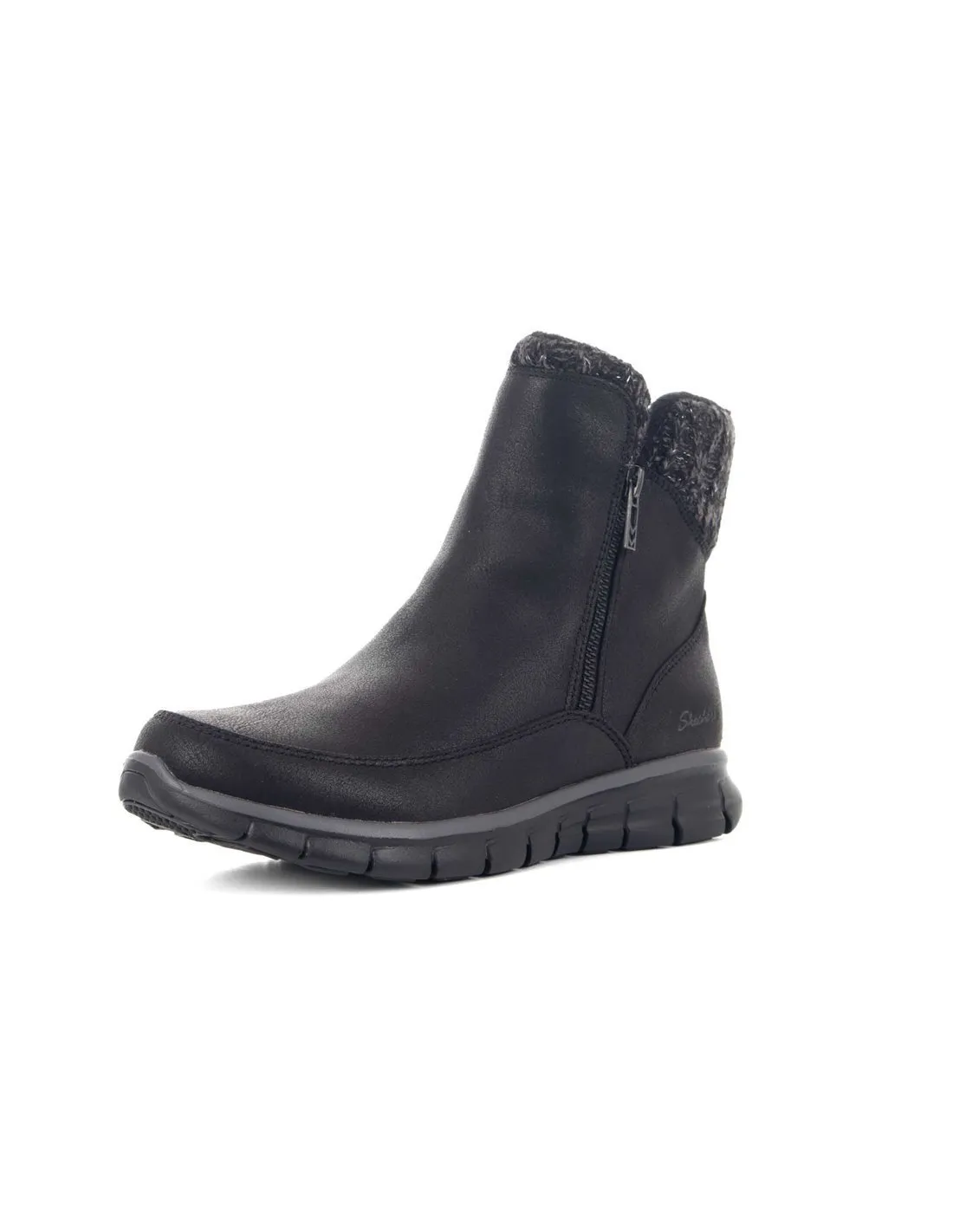 SKECHERS  BOTAS NEGRAS SYNERGY LOVELY COLLAB 167941 MUJER