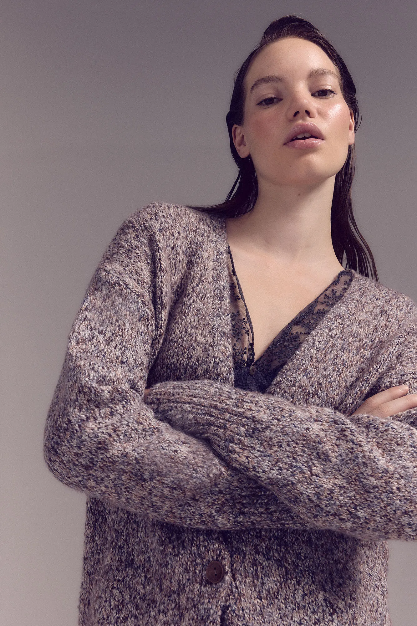 Slowlove Chaqueta punto larga