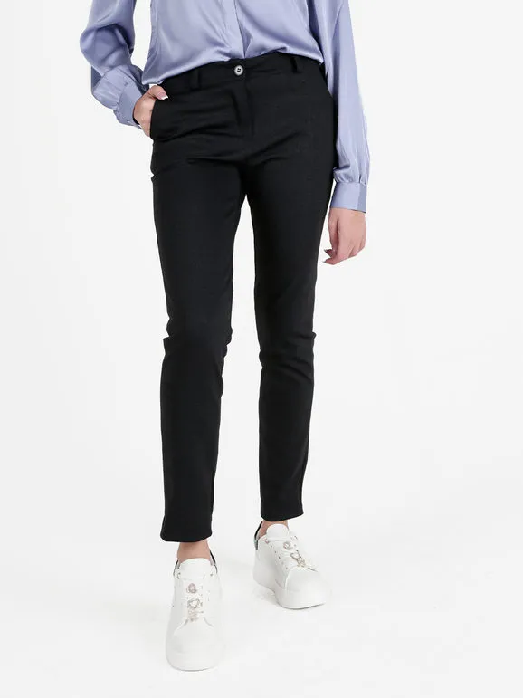 Sofy'S Chic Pantalón casual de mujer de pierna recta.