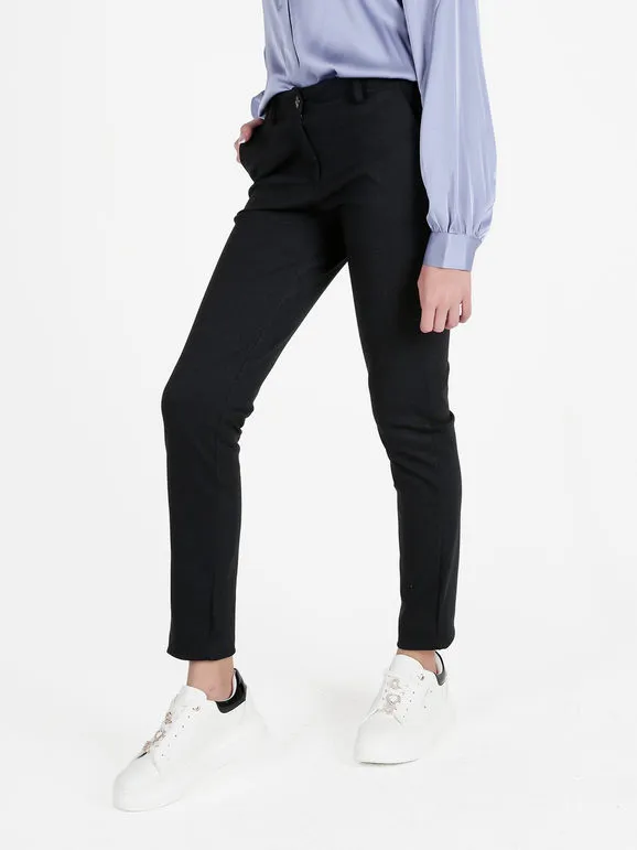 Sofy'S Chic Pantalón casual de mujer de pierna recta.