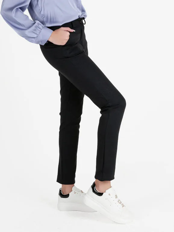 Sofy'S Chic Pantalón casual de mujer de pierna recta.