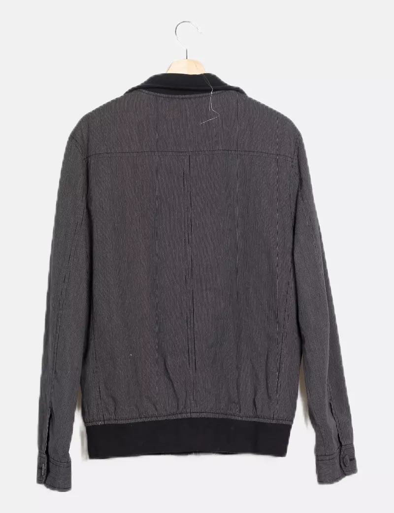 Springfield Chaqueta gris marengo con rayas