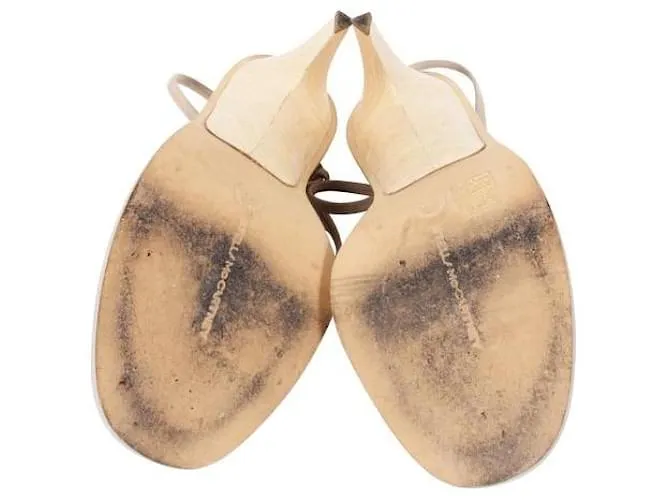 Stella Mc Cartney Sandalias crema de ante sintético Stella Mccartney Beige 