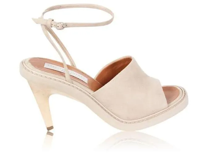 Stella Mc Cartney Sandalias crema de ante sintético Stella Mccartney Beige 