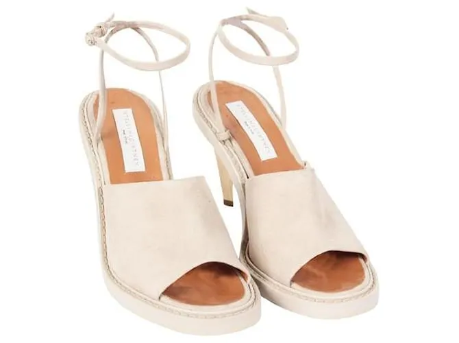 Stella Mc Cartney Sandalias crema de ante sintético Stella Mccartney Beige 