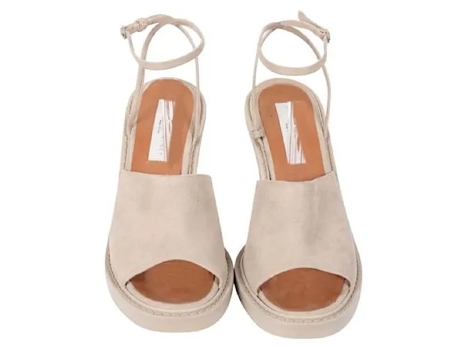 Stella Mc Cartney Sandalias crema de ante sintético Stella Mccartney Beige 