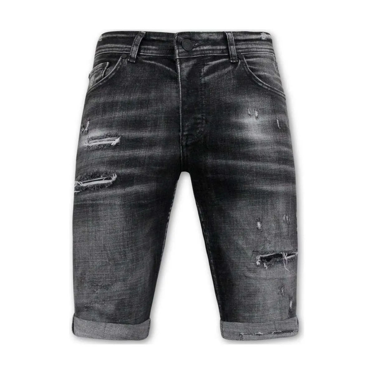 Stonewashed Ripped Short Slim Fit
