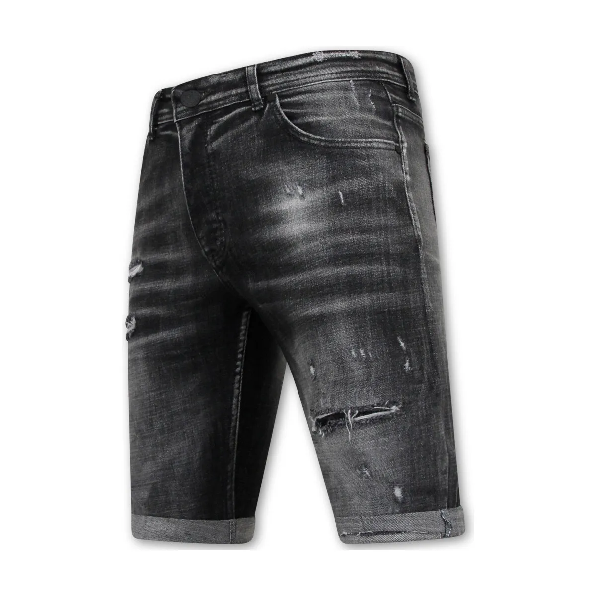 Stonewashed Ripped Short Slim Fit