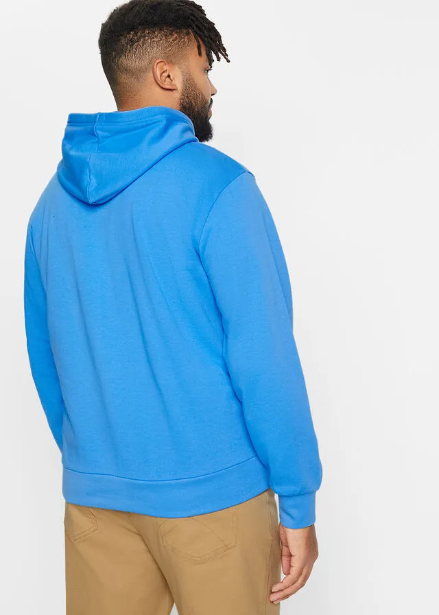 Sudadera con capucha azul brillante