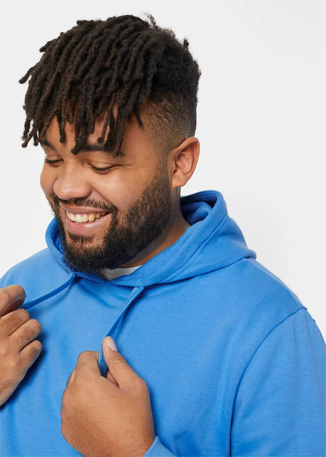 Sudadera con capucha azul brillante