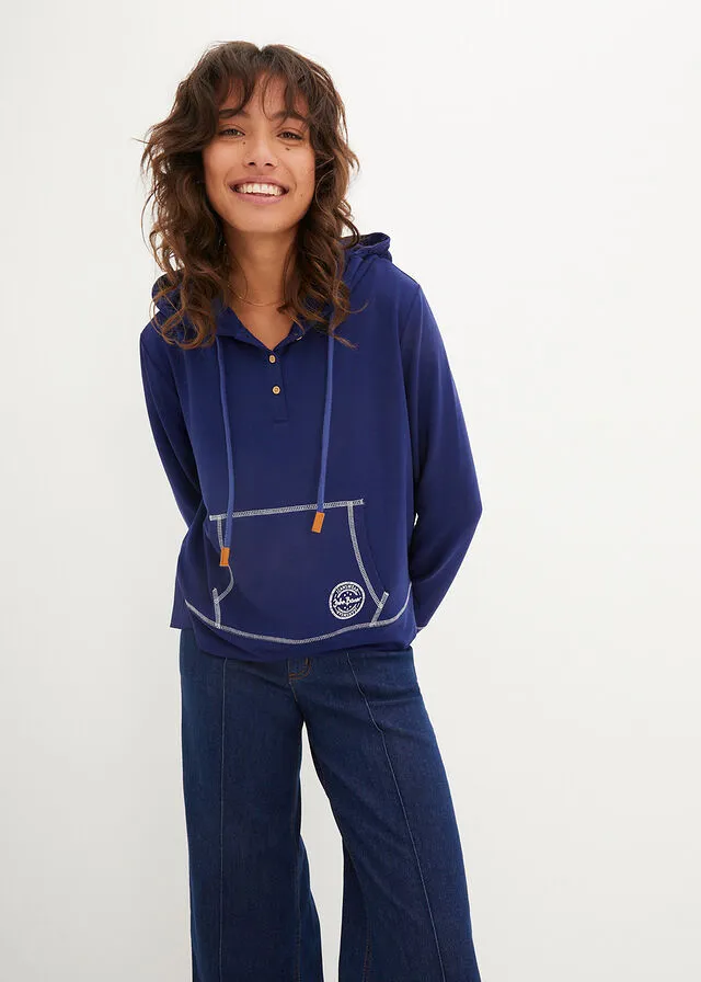Sudadera con capucha Azul oxford