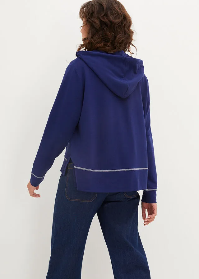 Sudadera con capucha Azul oxford