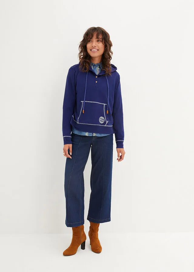 Sudadera con capucha Azul oxford