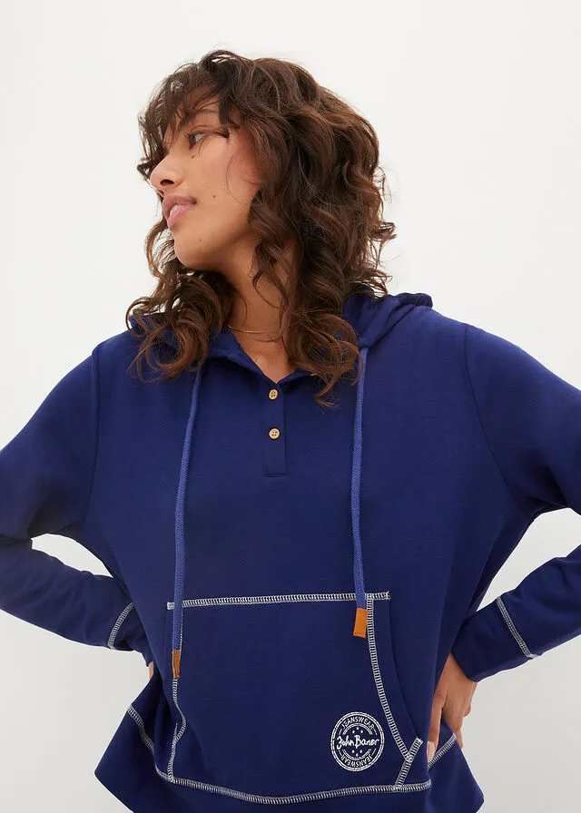 Sudadera con capucha Azul oxford