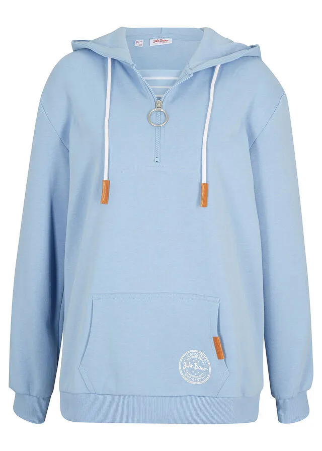 Sudadera con capucha Azul perla