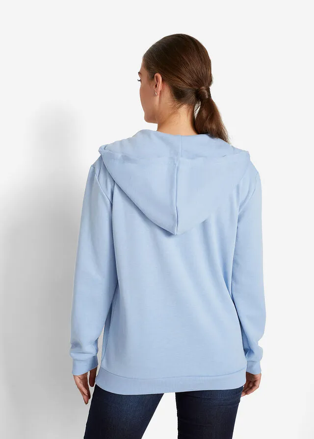 Sudadera con capucha Azul perla